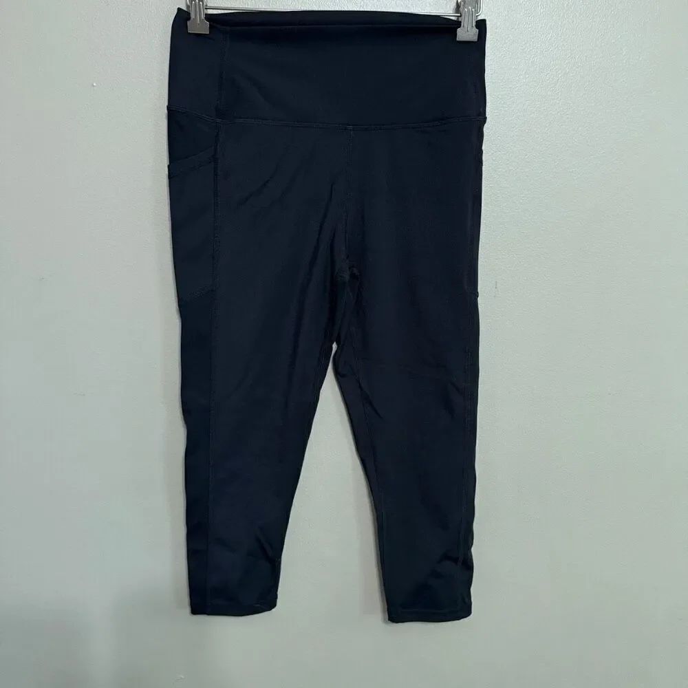 ZYIA ACTIVE Black Pocket Cropped Leggings